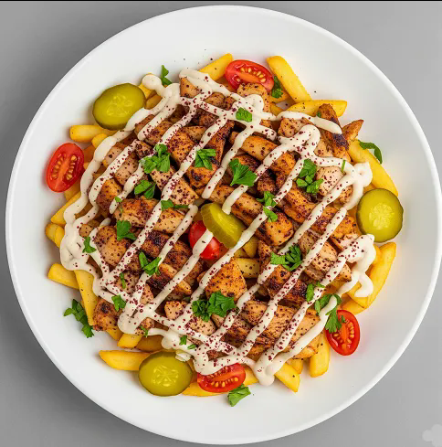 Loaded Fires With Chicken Shawarma 