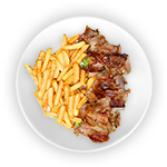Chips & Cheese With Lamb Shawarma 